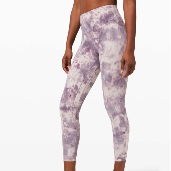 Lululemon Align Leggings 25” in color Diamond Dye Pink Bliss Graphite Pu… - Picture 2 of 3